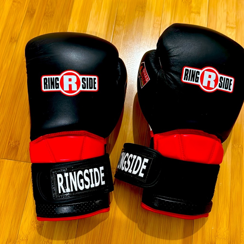 Ringside Black and Red Boxing Gloves